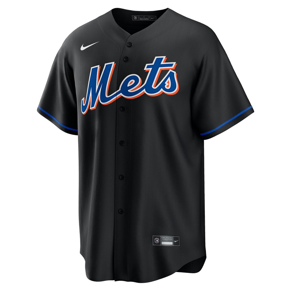 Men's Nike Jacob deGrom Black New York Mets 2022 Alternate Replica Player Jersey