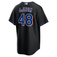 Men's Nike Jacob deGrom Black New York Mets 2022 Alternate Replica Player Jersey