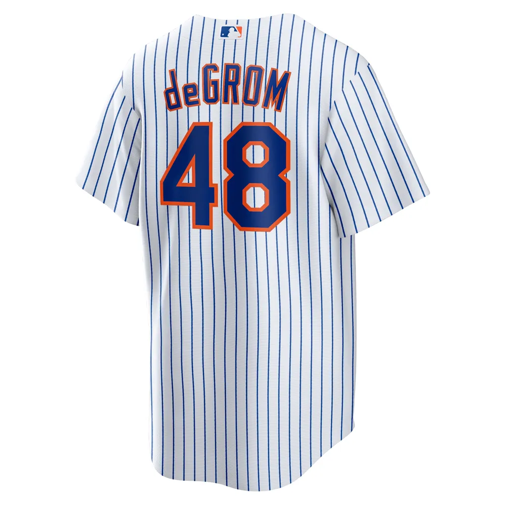 Nike Men's Nike Jacob deGrom White New York Mets Home Replica Player Name  Jersey