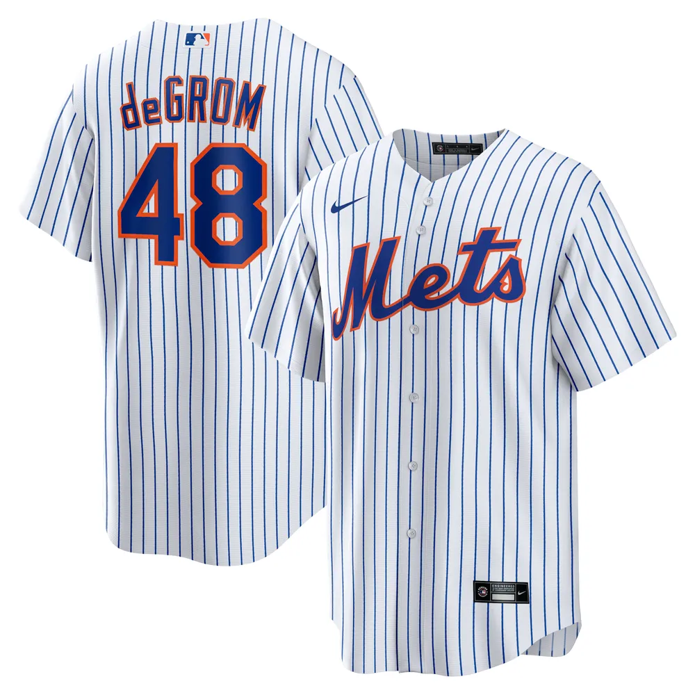 Vintage Jacob Degrom 48 New York Mets Blue Jersey Nike Size 