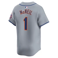 Men's Nike Jeff McNeil Gray New York Mets Away Limited Player Jersey