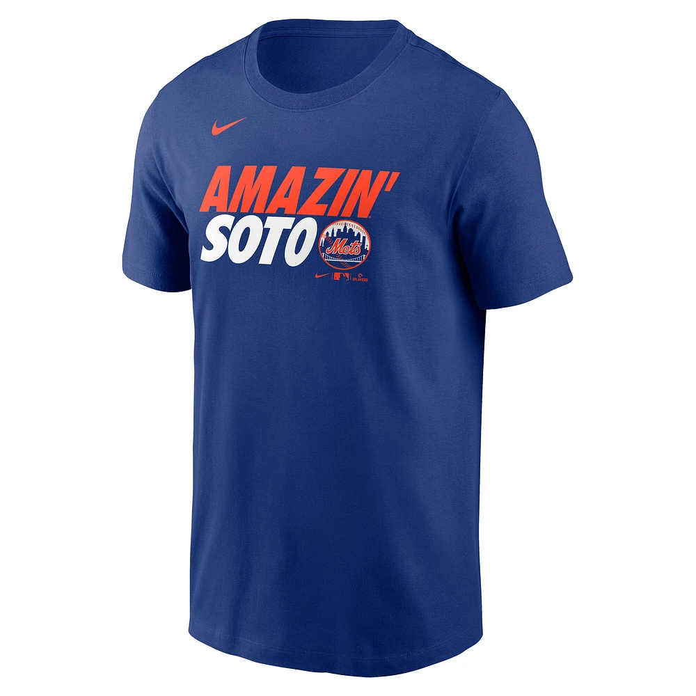 Men's Nike Juan Soto Royal New York Mets Graphic T-Shirt