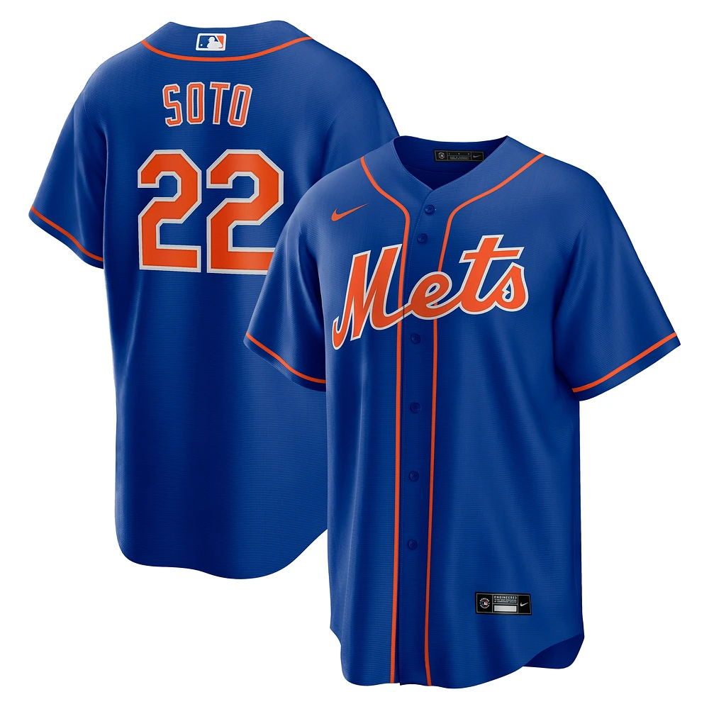 Maillot de joueur réplique Nike Juan Soto Royal New York Mets pour homme