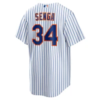 Maillot Nike Kodai Senga blanc pour homme, réplique domicile des New York Mets