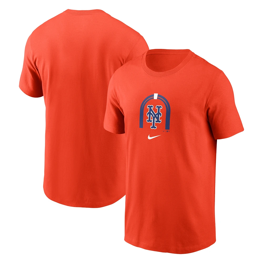 T-shirt orange Nike pour homme des New York Mets de la ville natale