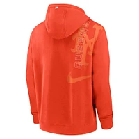 Sweat à capuche pour homme Nike New York Mets Statement Ball Game orange