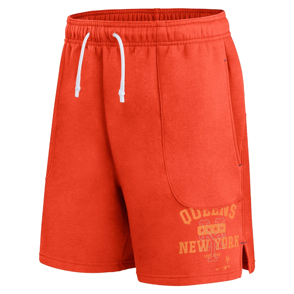 Men's Nike Orange New York Mets Statement Ball Game Shorts