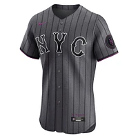 Men's Nike Pete Alonso Gray New York Mets City Connect Elite Jersey