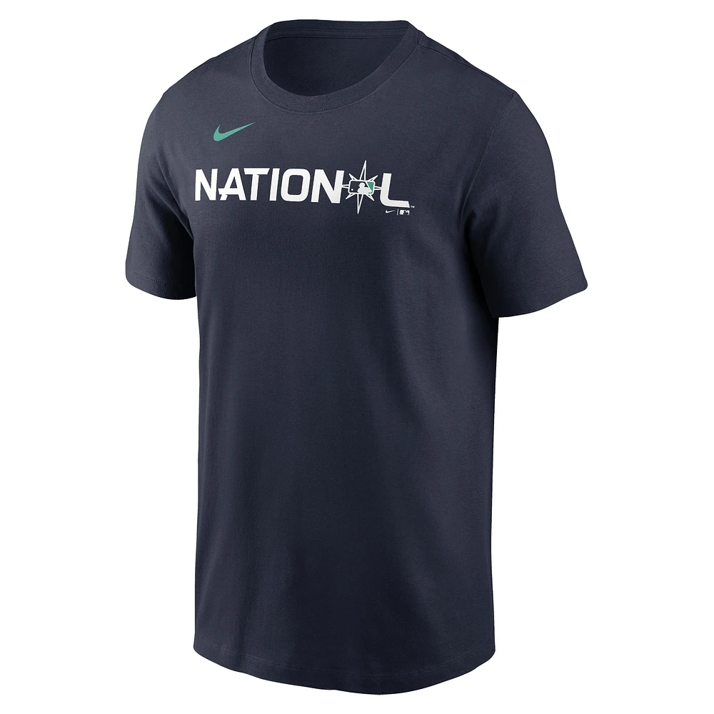 T-shirt Nike Pete Alonso pour homme, bleu marine, nom et numéro du match des étoiles de la MLB 2023