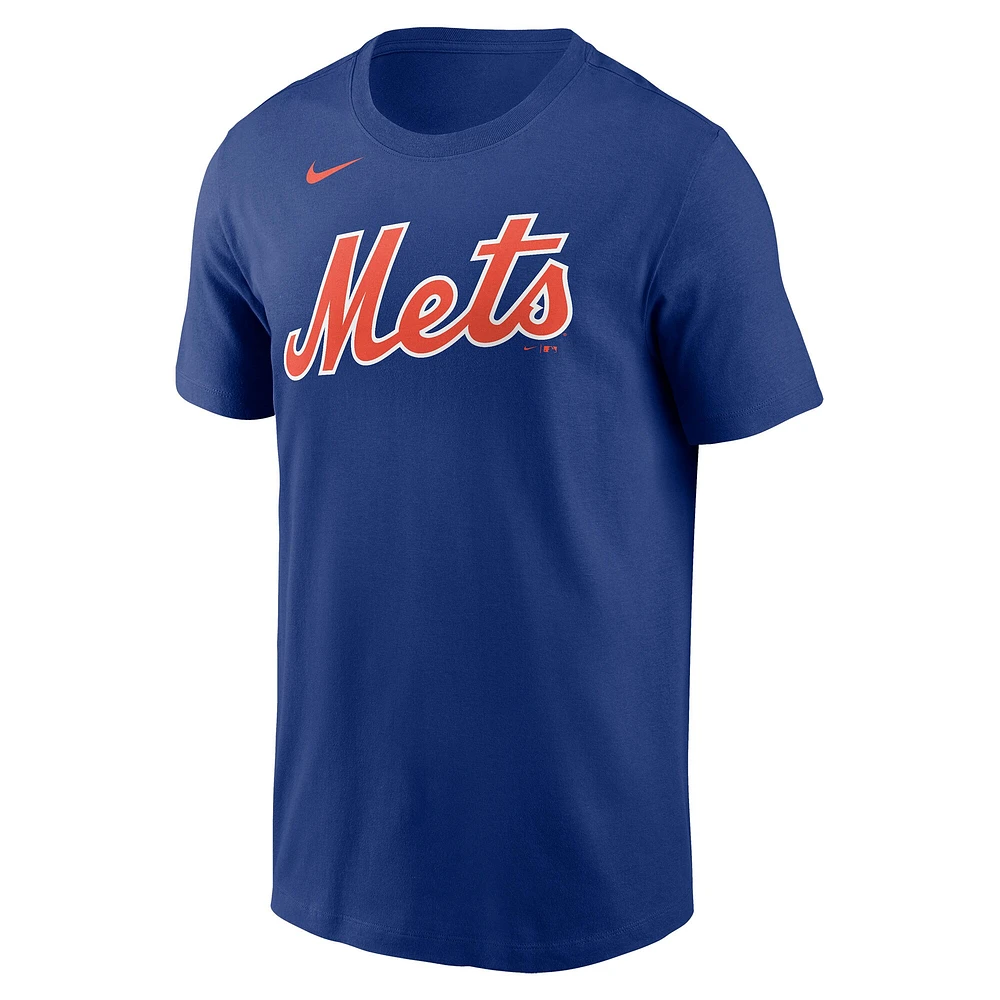 T-shirt avec nom et numéro Nike Ronny Mauricio Royal New York Mets pour homme