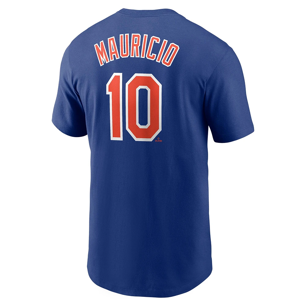 T-shirt avec nom et numéro Nike Ronny Mauricio Royal New York Mets pour homme