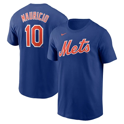 Men's Nike Ronny Mauricio Royal New York Mets  Name & Number T-Shirt