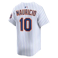 Maillot de joueur alternatif Nike Ronny Mauricio blanc New York Mets pour homme