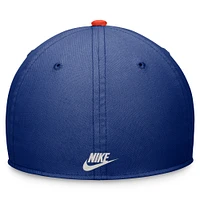 Casquette de performance Nike Royal/Orange New York Mets Cooperstown Collection Rewind Swooshflex pour homme