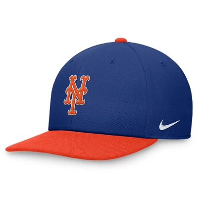 Men's Nike Royal/Orange New York Mets Two-Tone Snapback Hat