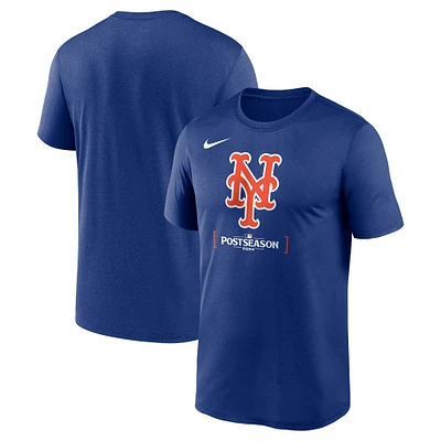 T-shirt Nike Royal New York Mets 2024 MLB Postseason Authentic Collection Legend pour homme