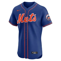 Men's Nike Royal New York Mets Alternate Vapor Premier Elite Patch Jersey