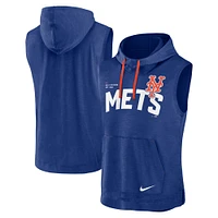 T-shirt à capuche sans manches Nike Royal New York Mets Athletic pour homme