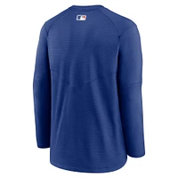 T-shirt à manches longues avec logo Nike Royal New York Mets Authentic Collection pour homme