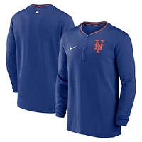 Men's Nike Royal New York Mets Authentic Collection Performance Half-Zip Top