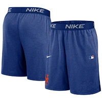 Short en tricot Nike Royal New York Mets Authentic Collection Performance pour homme