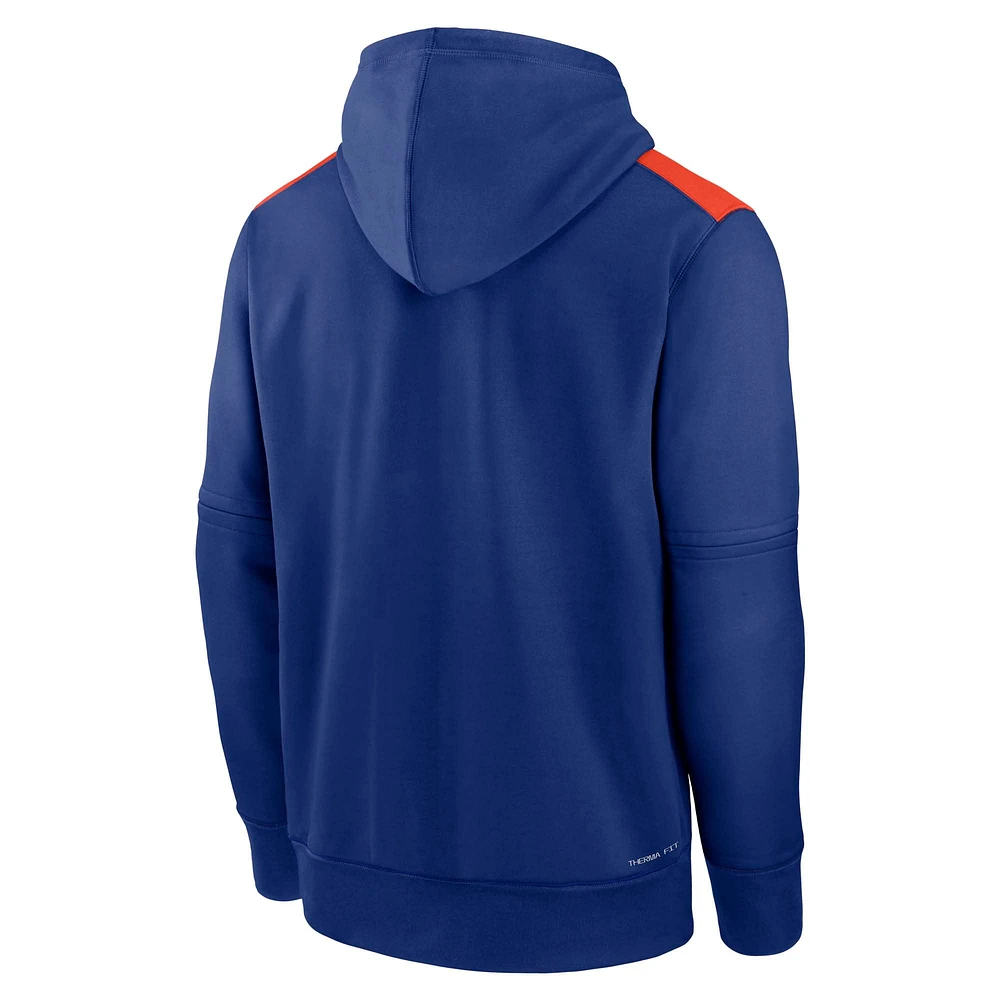 Men's Nike Royal New York Mets Authentic Collection Performance Pullover Hoodie