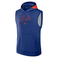 Sweat à capuche sans manches Nike Royal New York Mets Authentic Collection Performance pour homme