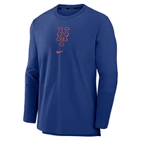 Men's Nike Royal New York Mets Authentic Collection Player Performance Pullover Sweatshirt