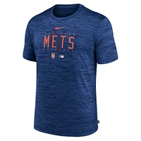 T-shirt d'entraînement Nike Royal New York Mets Authentic Collection Velocity Performance pour homme