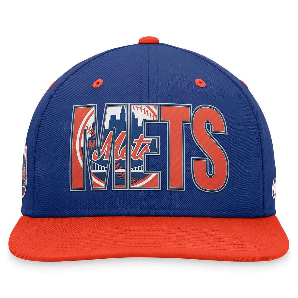 Men's Nike Royal New York Mets Cooperstown Collection Pro Snapback Hat