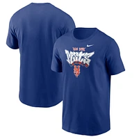 T-shirt pour homme Nike Royal New York Mets Graffiti Hometown