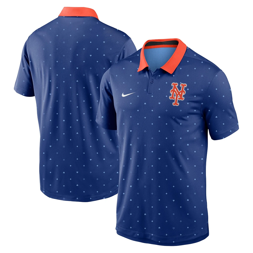 Men's Nike Royal New York Mets Legacy Icon Vapor Performance Polo