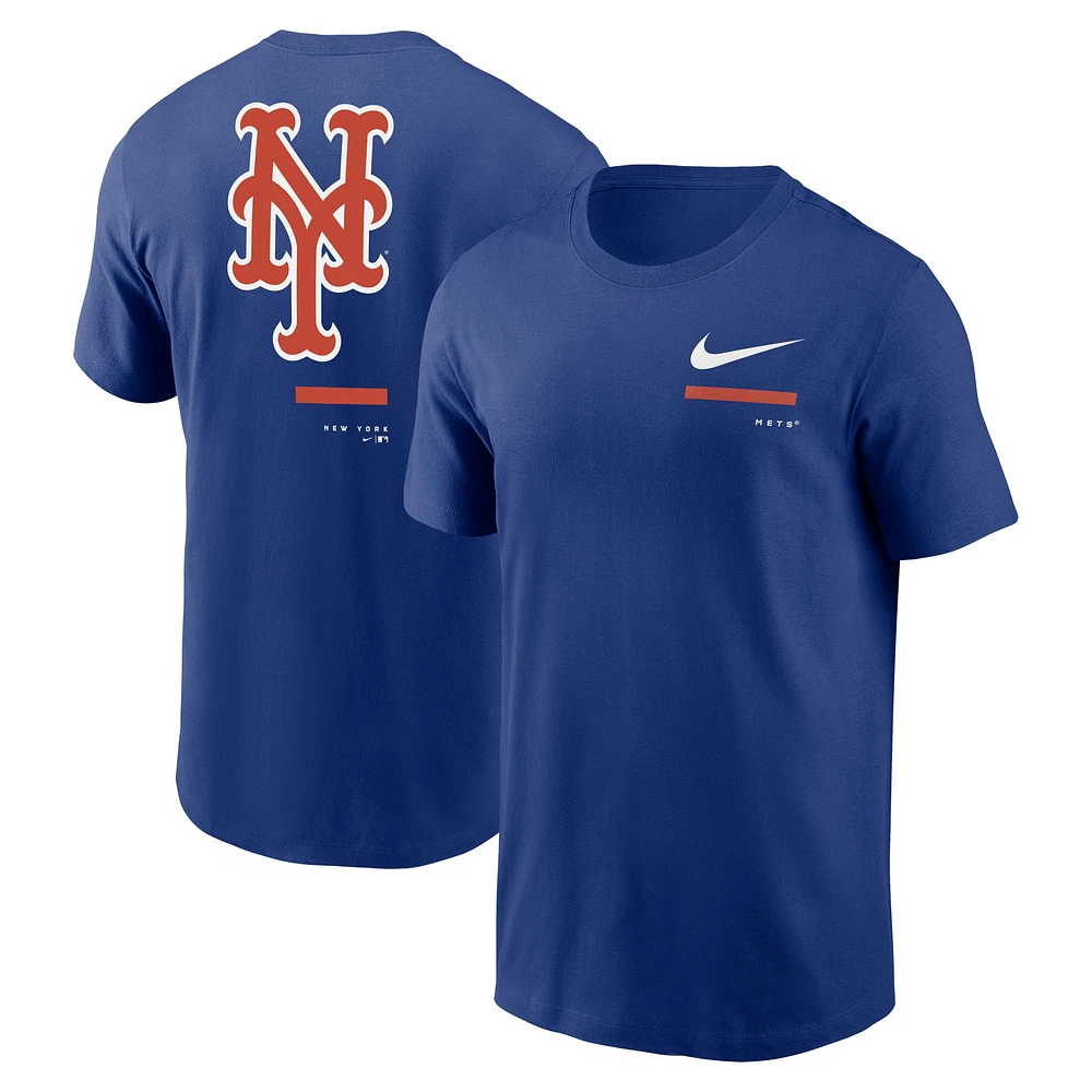 T-shirt à épaules dénudées Nike Royal New York Mets pour Homme