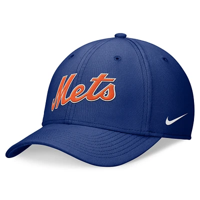 Casquette Nike Royal New York Mets Primetime Performance SwooshFlex pour homme