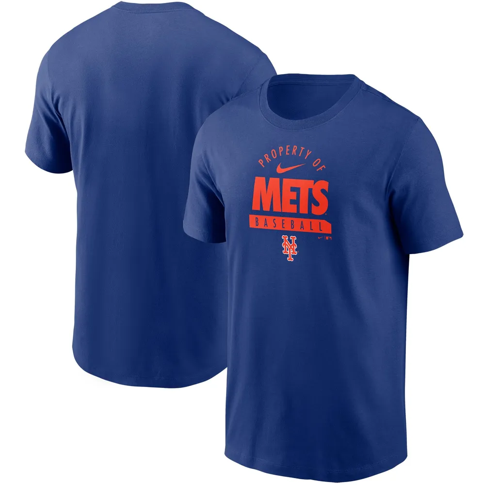 T-shirt Nike Royal New York Mets Primetime Property Of Practice pour homme