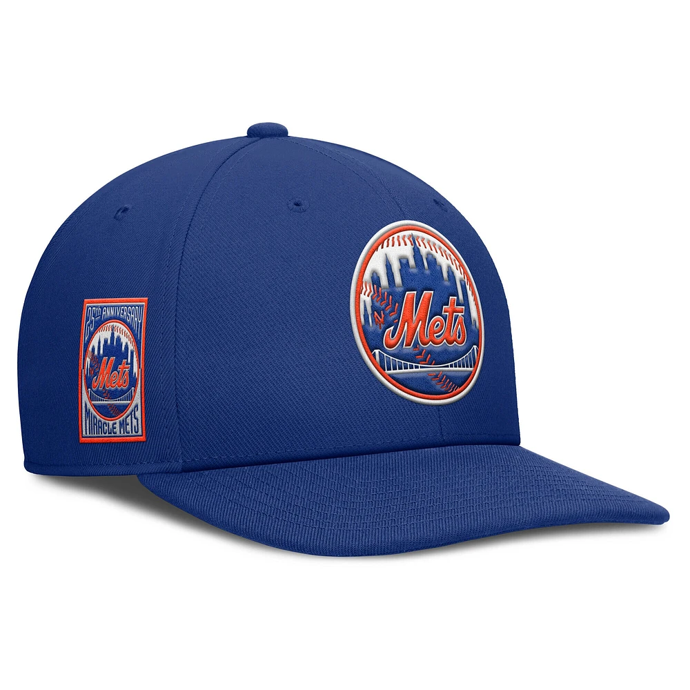 Casquette Snapback Nike Royal New York Mets Pro Performance pour homme