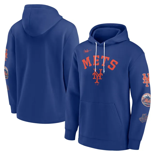 Men's New York Mets Majestic Royal Utility Pullover Hoodie