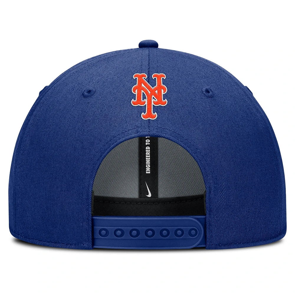 Casquette ajustable Nike Royal New York Mets Rise Gaberdine pour homme