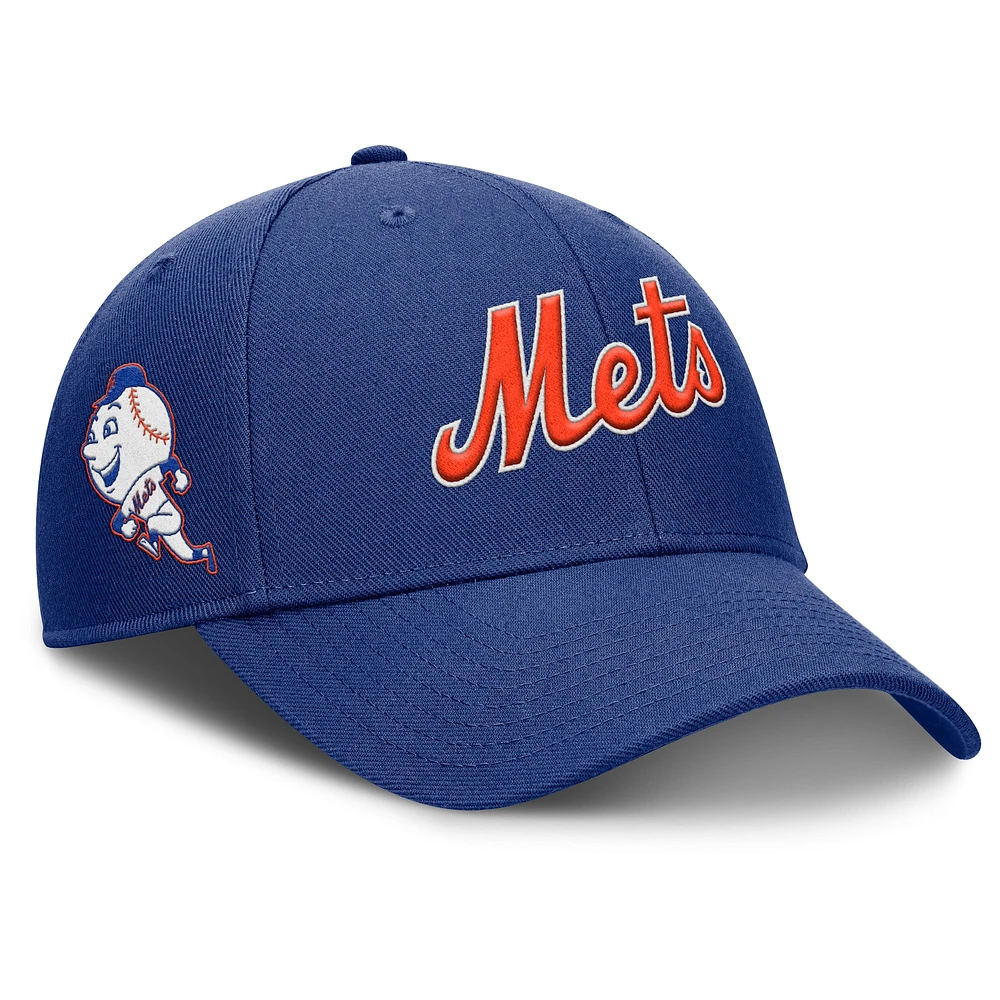 Casquette ajustable Nike Royal New York Mets Rise Gaberdine pour homme