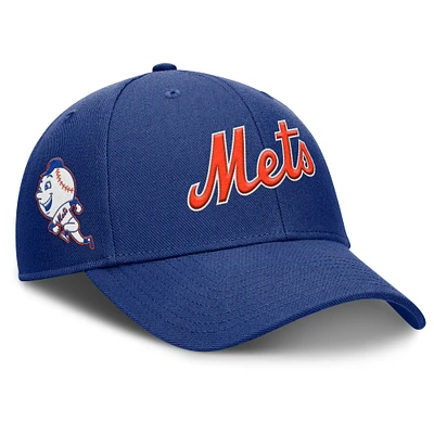 Casquette ajustable Nike Royal New York Mets Rise Gaberdine pour homme