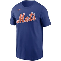 T-shirt Nike Royal New York Mets Team Wordmark pour homme