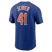 T-shirt Nike Tom Seaver Royal New York Mets Cooperstown Collection Fuse Name & Number pour homme