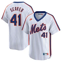 Men's Nike Tom Seaver White New York Mets Throwback Cooperstown Limited Jersey