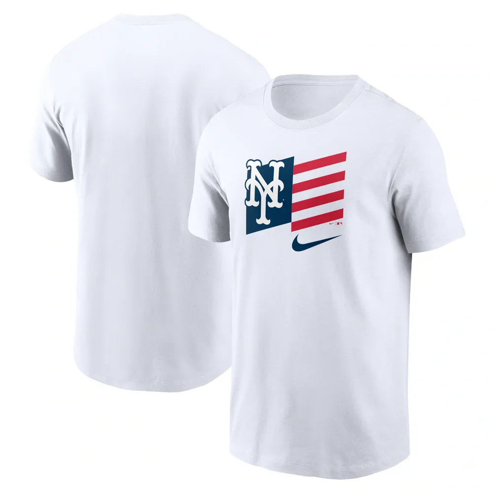 Lids New York Mets Nike Americana Flag T-Shirt - White