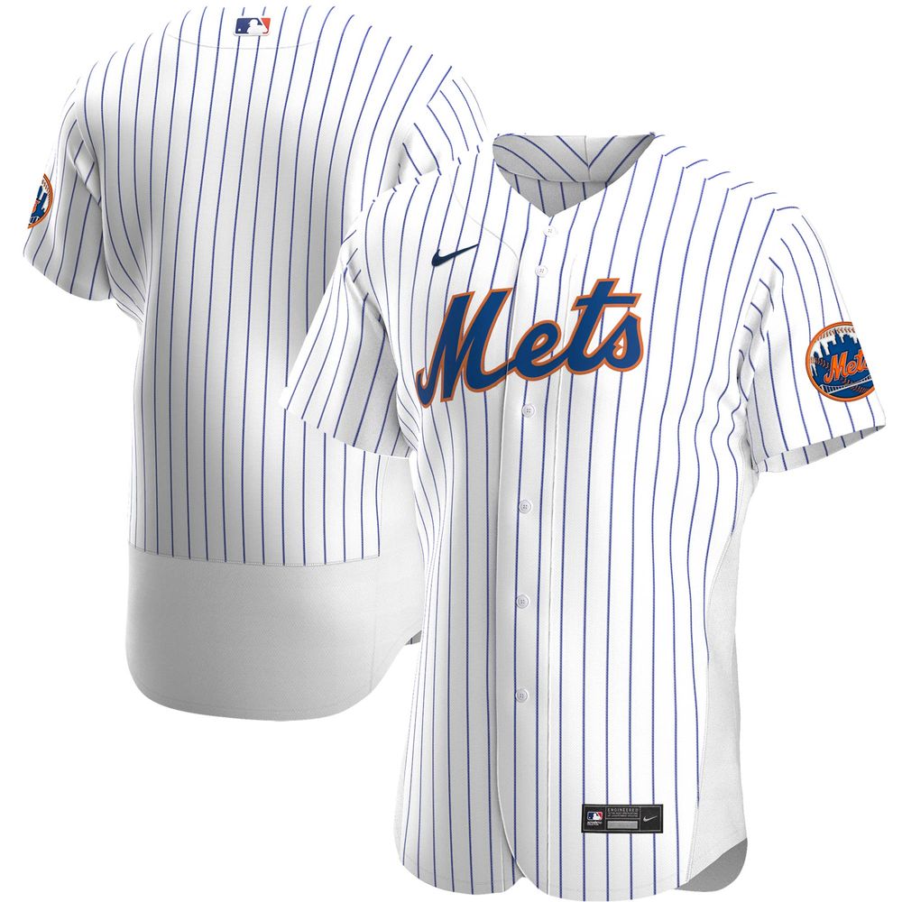 Nike Men's Nike White New York Mets Home Authentic Team - Jersey