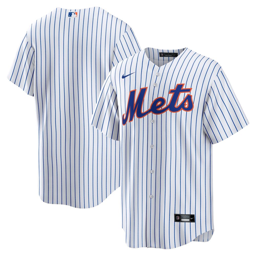 Men's Nike White New York Mets Home Blank Replica Jersey