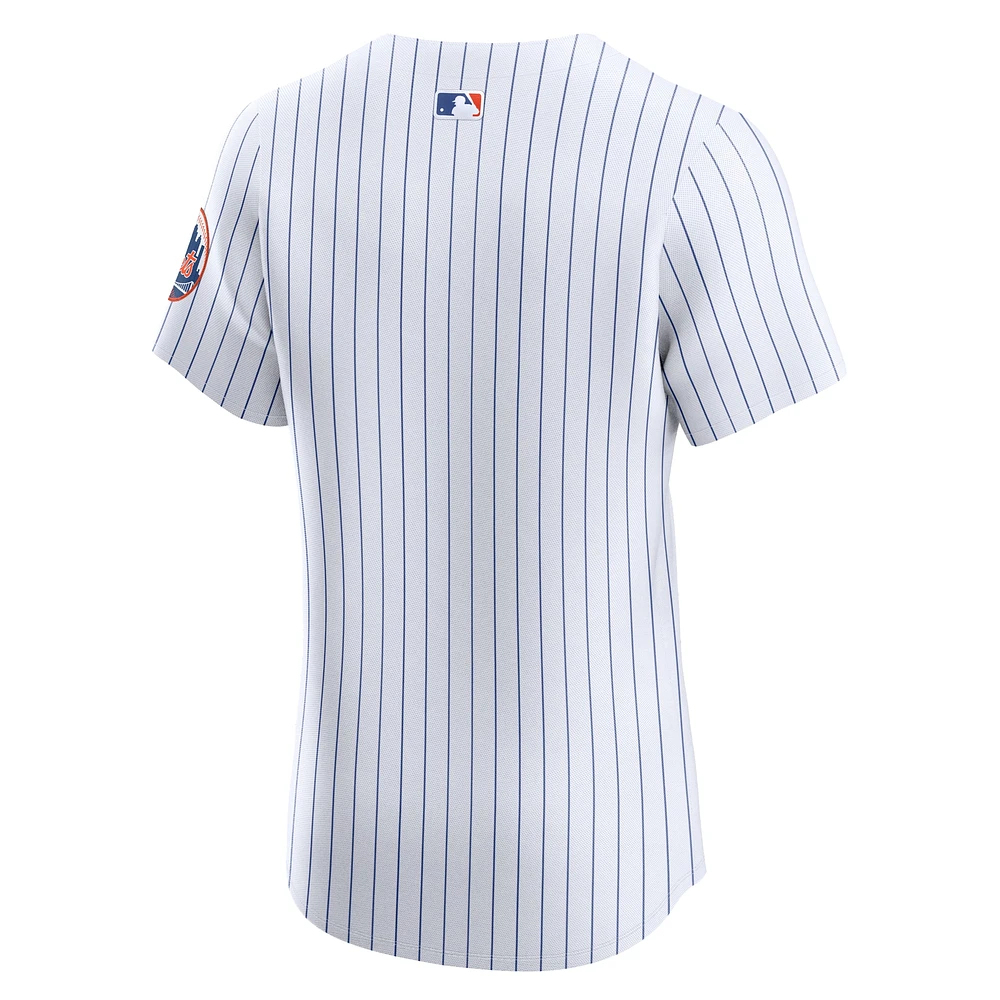 Maillot Nike pour homme blanc New York Mets Domicile Elite