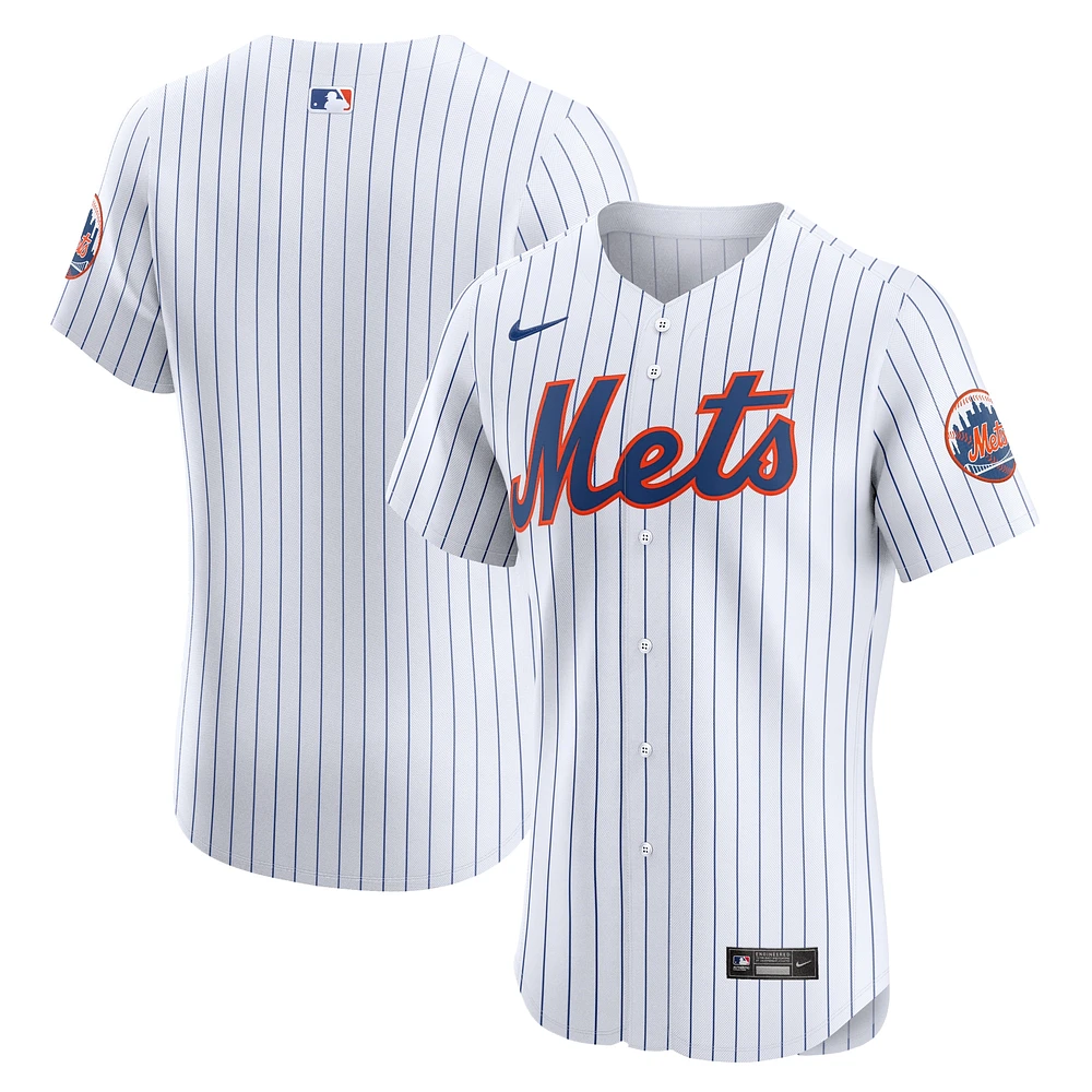 Maillot Nike pour homme blanc New York Mets Domicile Elite