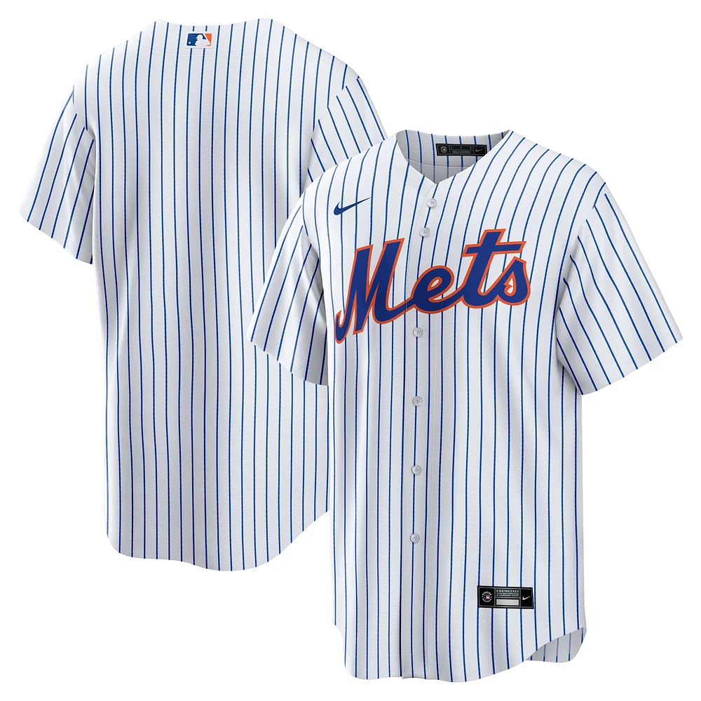 Maillot de l'équipe réplique domicile des New York Mets Nike blanc pour homme