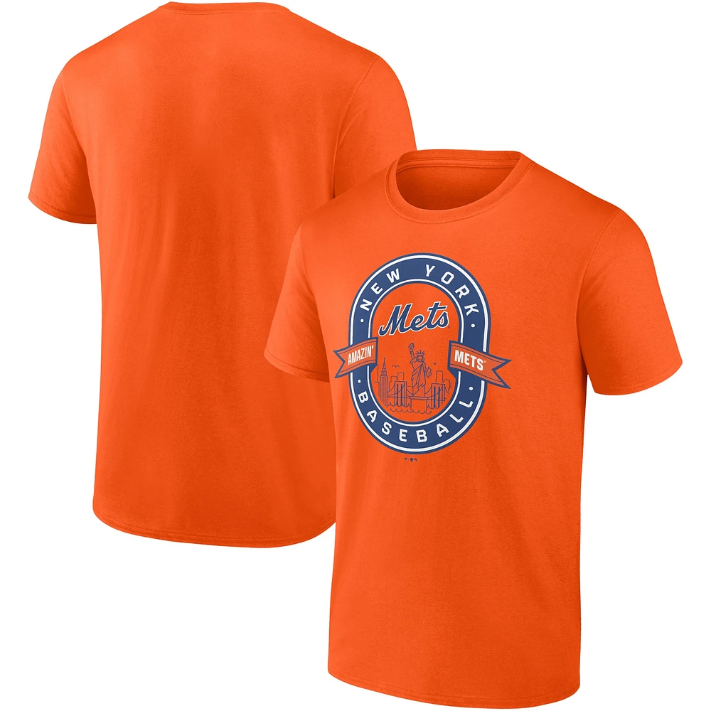 Men's Orange New York Mets Iconic Glory Bound T-Shirt